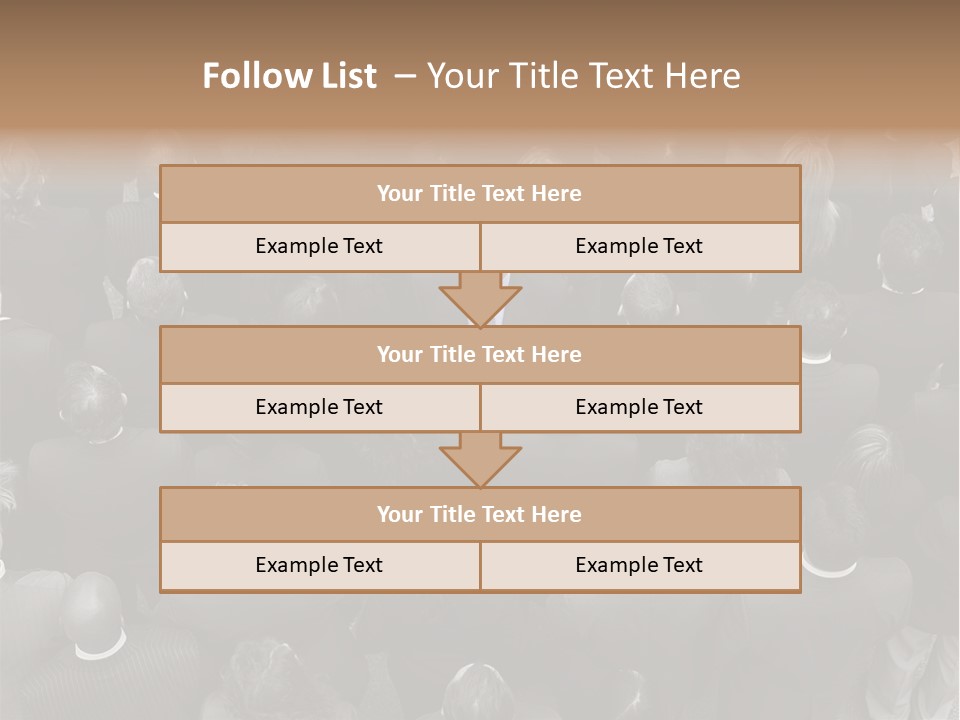 A Man In A Suit Standing In Front Of A Crowd Of People PowerPoint Template