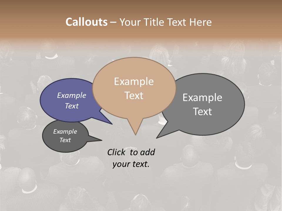 A Man In A Suit Standing In Front Of A Crowd Of People PowerPoint Template