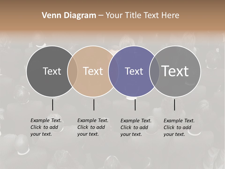 A Man In A Suit Standing In Front Of A Crowd Of People PowerPoint Template