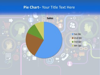 A Group Of People With Gears In The Background PowerPoint Template
