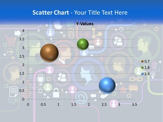 A Group Of People With Gears In The Background PowerPoint Template