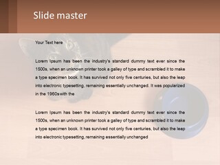 A Cat Sitting Next To A Blue Bowl On A Wooden Floor PowerPoint Template