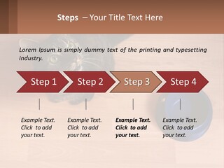 A Cat Sitting Next To A Blue Bowl On A Wooden Floor PowerPoint Template