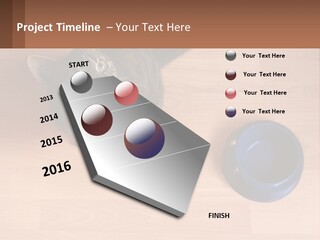 A Cat Sitting Next To A Blue Bowl On A Wooden Floor PowerPoint Template