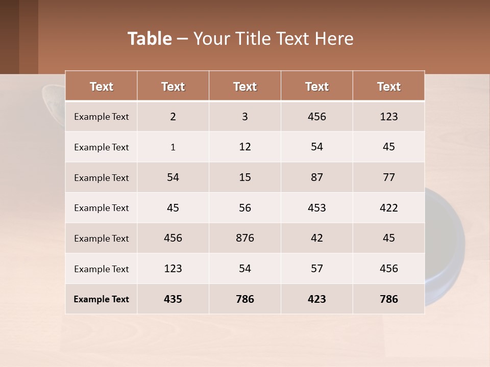 A Cat Sitting Next To A Blue Bowl On A Wooden Floor PowerPoint Template