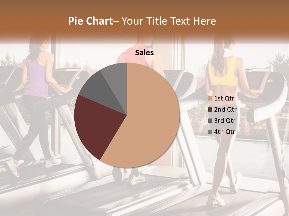 A Group Of People Running On Treadmills In A Gym PowerPoint Template