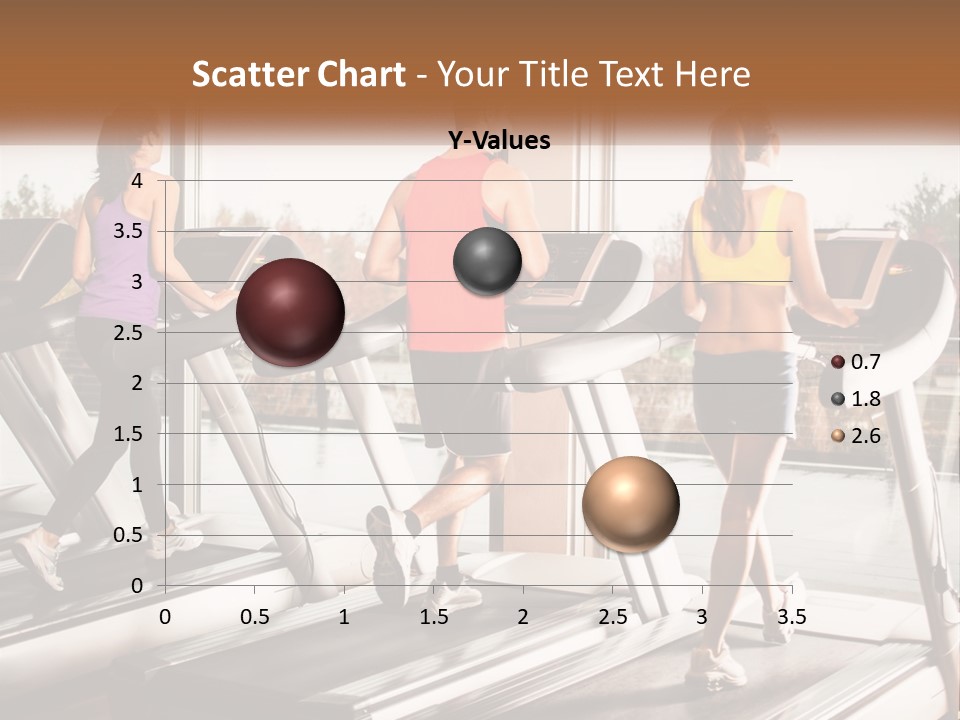 A Group Of People Running On Treadmills In A Gym PowerPoint Template