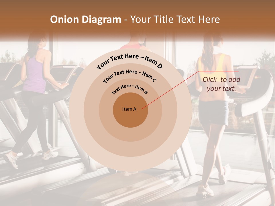 A Group Of People Running On Treadmills In A Gym PowerPoint Template