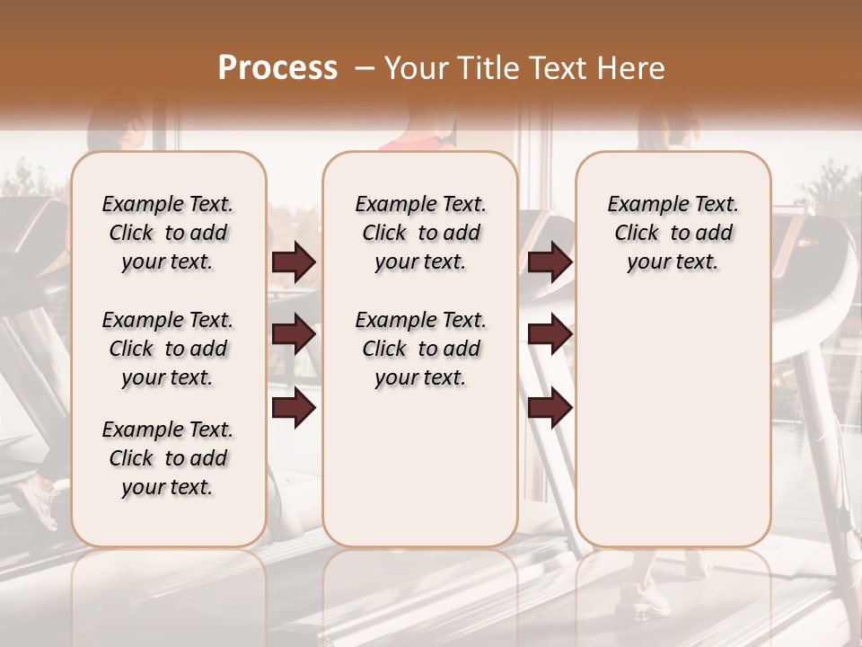 A Group Of People Running On Treadmills In A Gym PowerPoint Template
