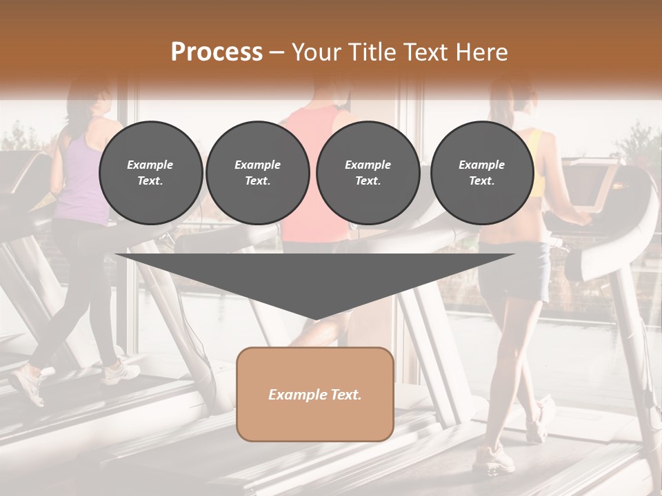 A Group Of People Running On Treadmills In A Gym PowerPoint Template