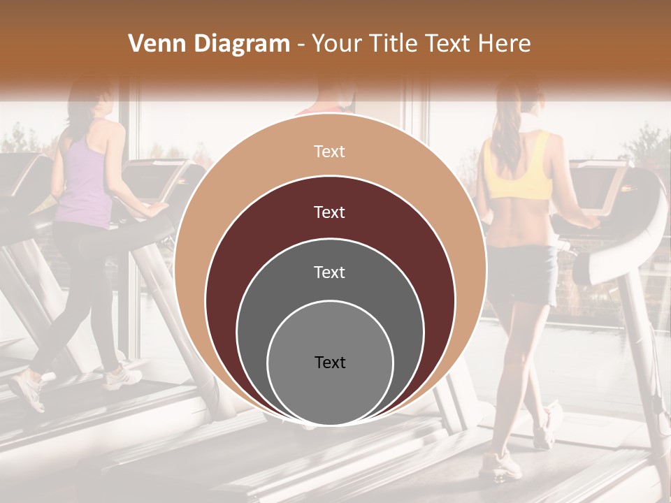 A Group Of People Running On Treadmills In A Gym PowerPoint Template
