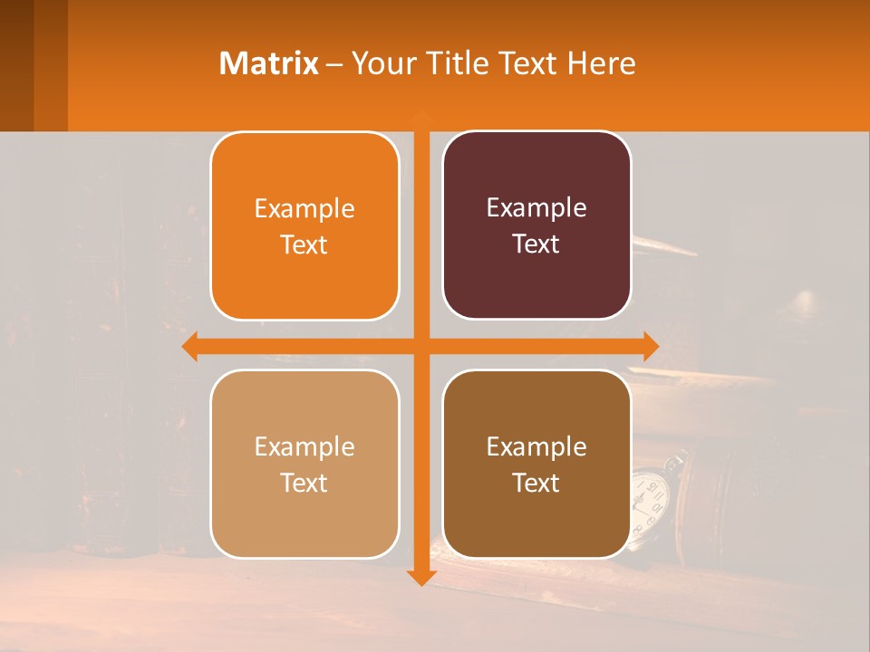 A Bird Sitting On Top Of A Book Shelf Next To A Clock PowerPoint Template