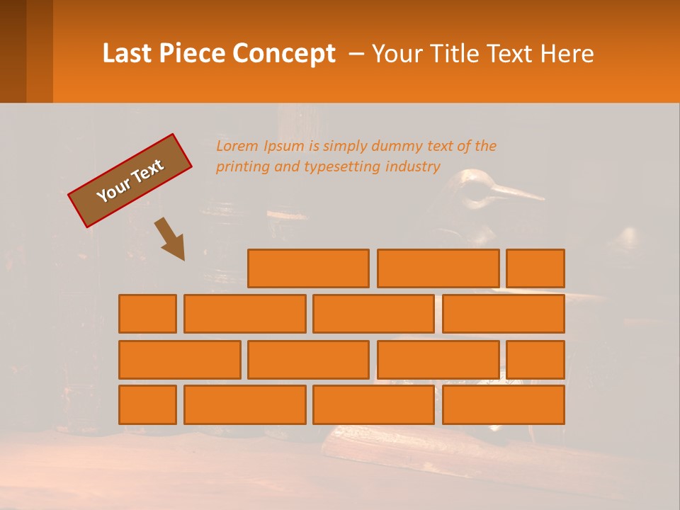 A Bird Sitting On Top Of A Book Shelf Next To A Clock PowerPoint Template