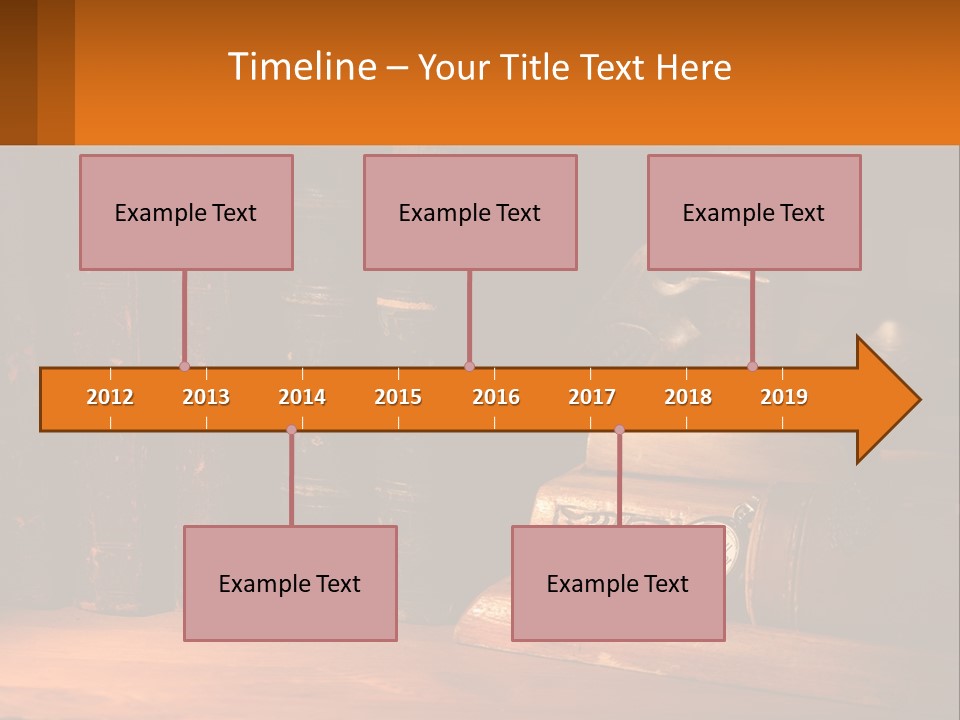 A Bird Sitting On Top Of A Book Shelf Next To A Clock PowerPoint Template