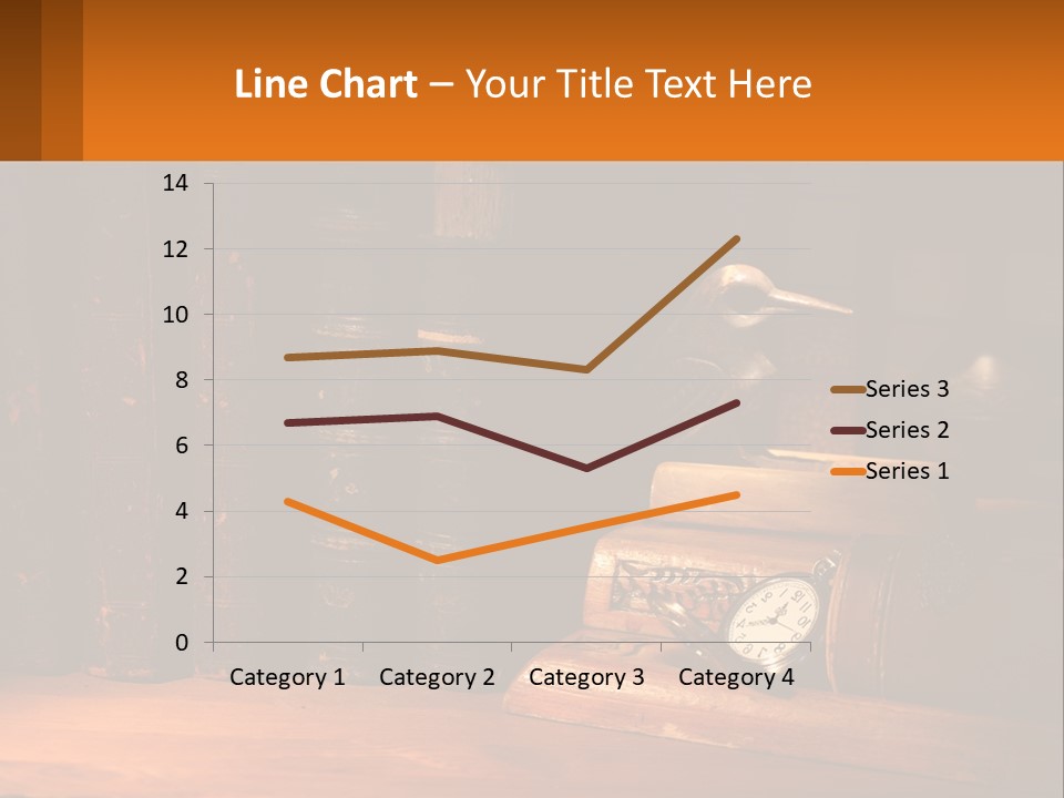 A Bird Sitting On Top Of A Book Shelf Next To A Clock PowerPoint Template
