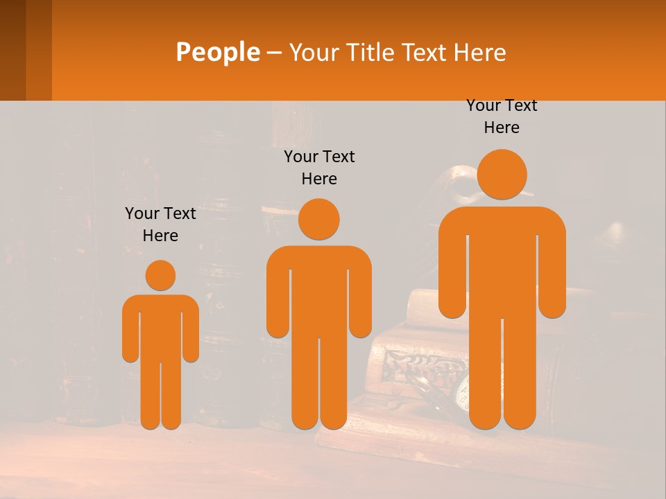 A Bird Sitting On Top Of A Book Shelf Next To A Clock PowerPoint Template