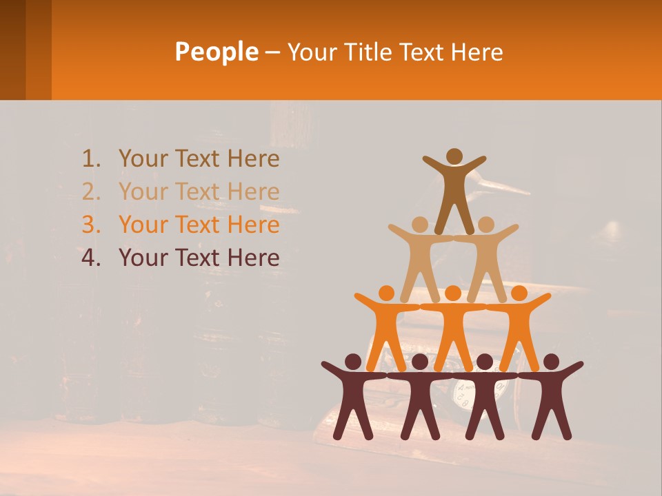 A Bird Sitting On Top Of A Book Shelf Next To A Clock PowerPoint Template