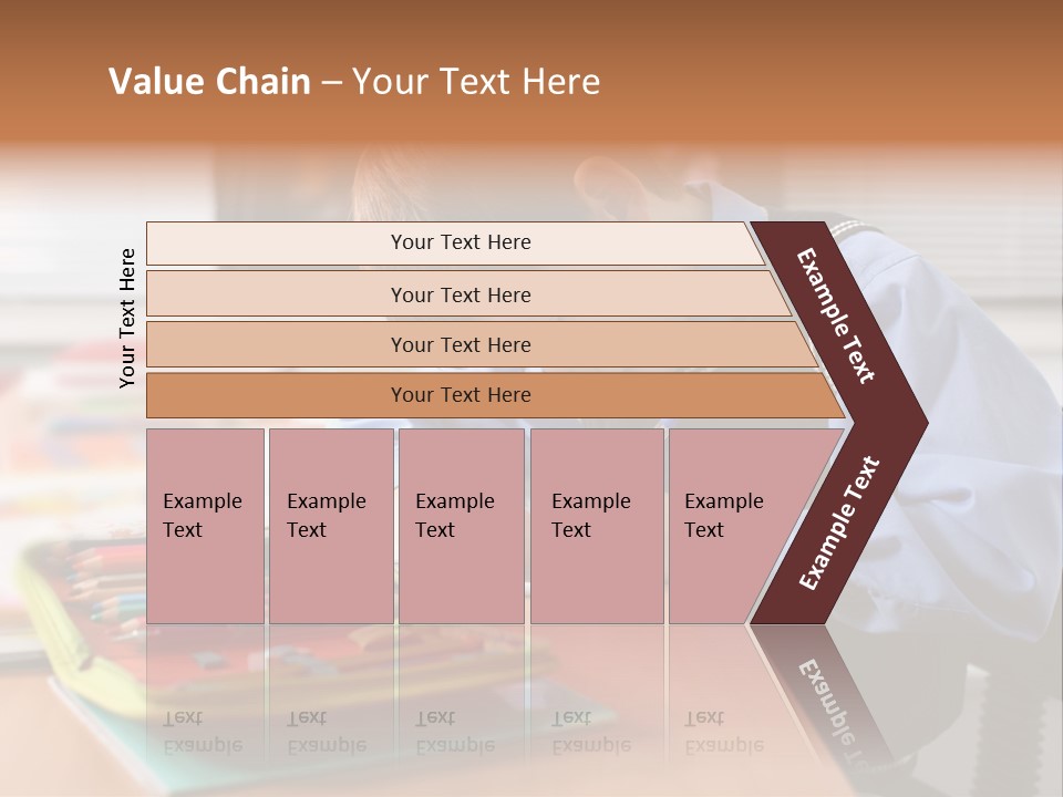 A Young Boy Writing On A Piece Of Paper PowerPoint Template
