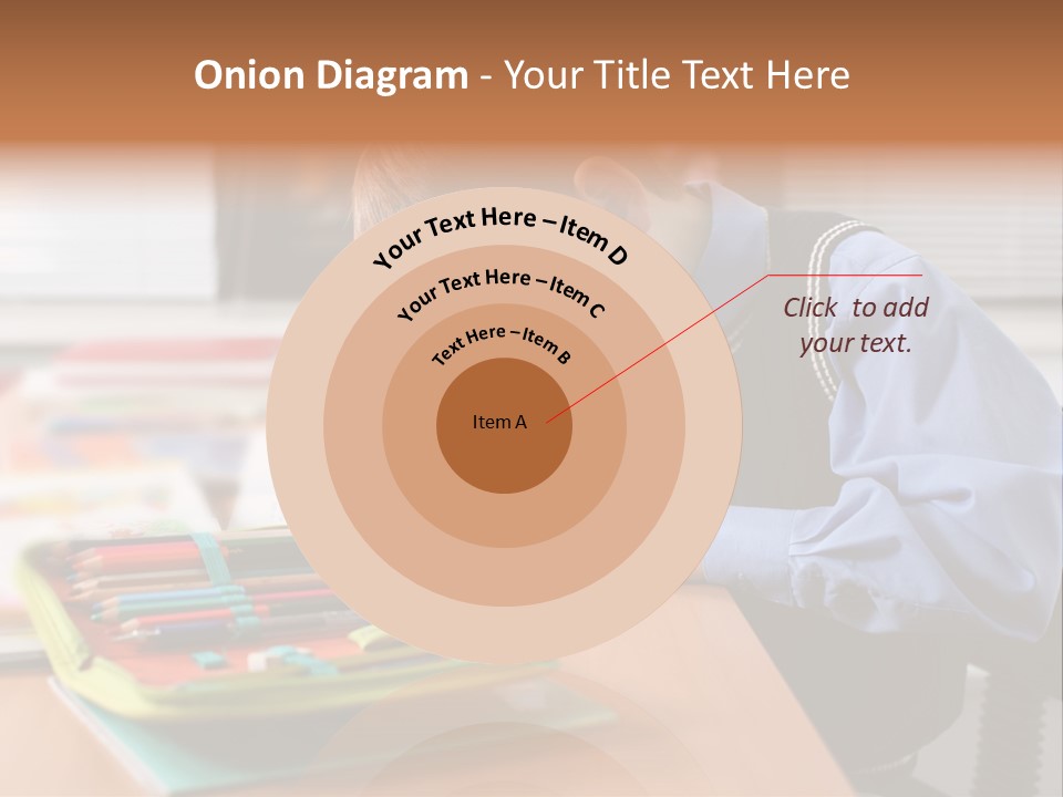 A Young Boy Writing On A Piece Of Paper PowerPoint Template