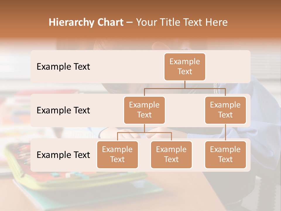 A Young Boy Writing On A Piece Of Paper PowerPoint Template