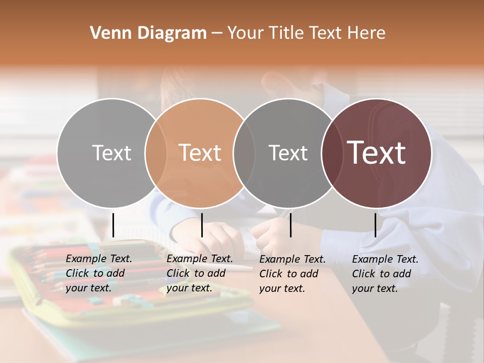 A Young Boy Writing On A Piece Of Paper PowerPoint Template