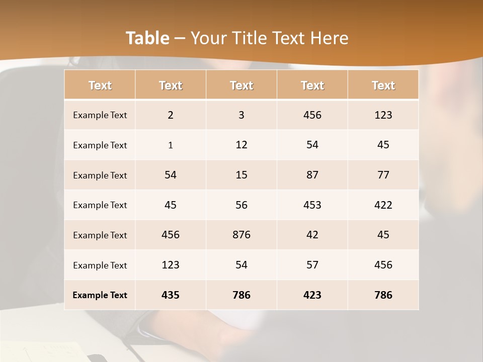 A Woman Sitting At A Desk In Front Of A Man PowerPoint Template