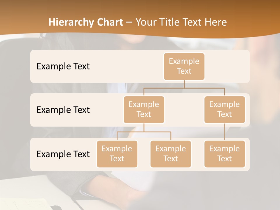 A Woman Sitting At A Desk In Front Of A Man PowerPoint Template