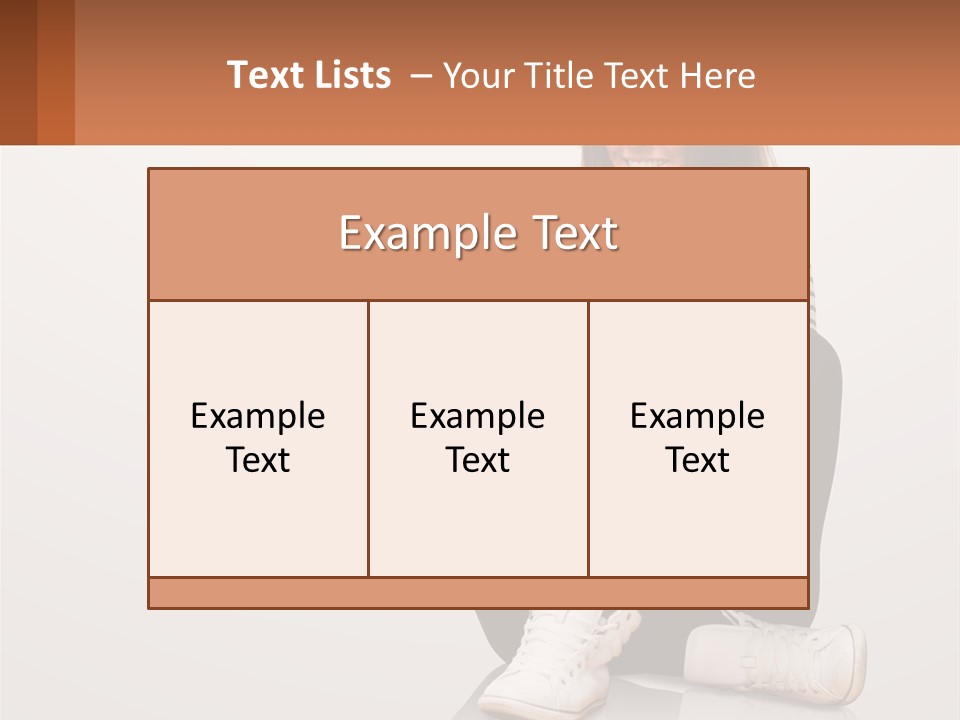 A Woman Sitting On The Floor Using A Tablet PowerPoint Template