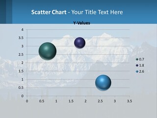A Mountain Range With A Blue Sky In The Background PowerPoint Template