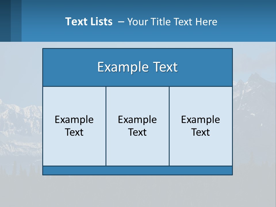 A Mountain Range With A Blue Sky In The Background PowerPoint Template