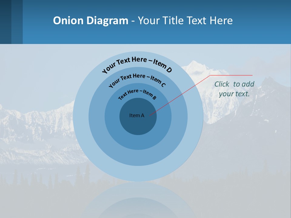 A Mountain Range With A Blue Sky In The Background PowerPoint Template