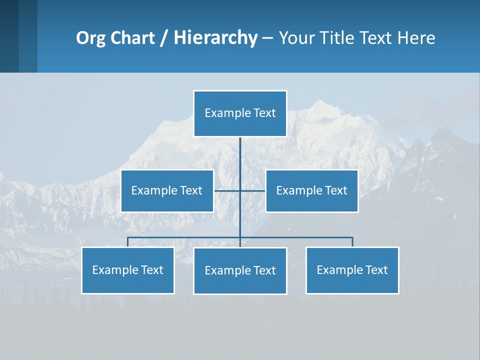 A Mountain Range With A Blue Sky In The Background PowerPoint Template