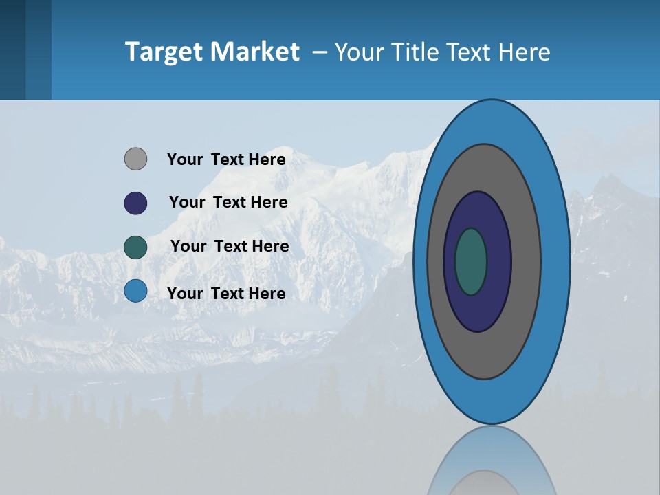 A Mountain Range With A Blue Sky In The Background PowerPoint Template