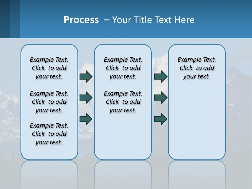 A Mountain Range With A Blue Sky In The Background PowerPoint Template