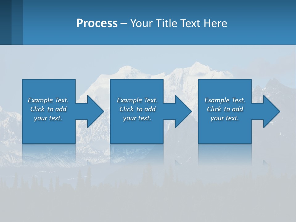 A Mountain Range With A Blue Sky In The Background PowerPoint Template