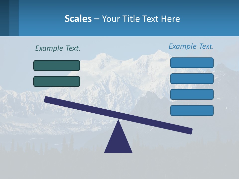 A Mountain Range With A Blue Sky In The Background PowerPoint Template