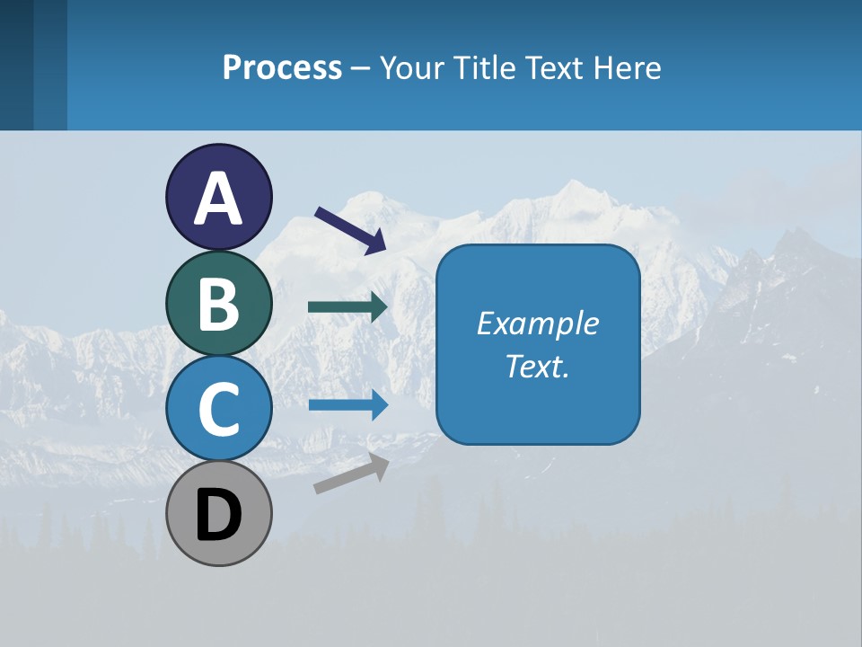 A Mountain Range With A Blue Sky In The Background PowerPoint Template