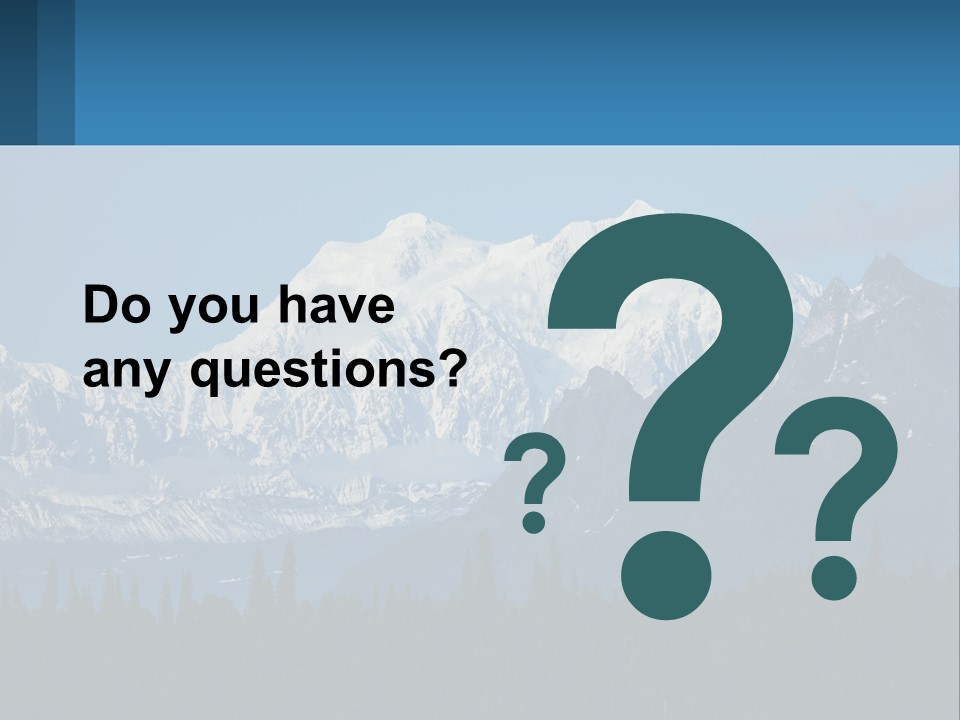 A Mountain Range With A Blue Sky In The Background PowerPoint Template