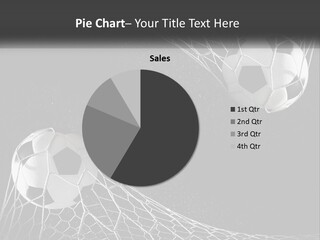 Two Soccer Balls In The Net Powerpoint Template PowerPoint Template