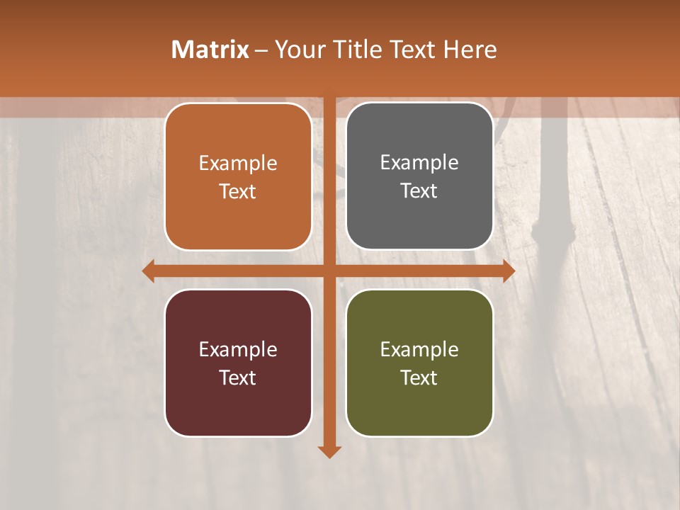 A Wooden Table With A Number On It PowerPoint Template
