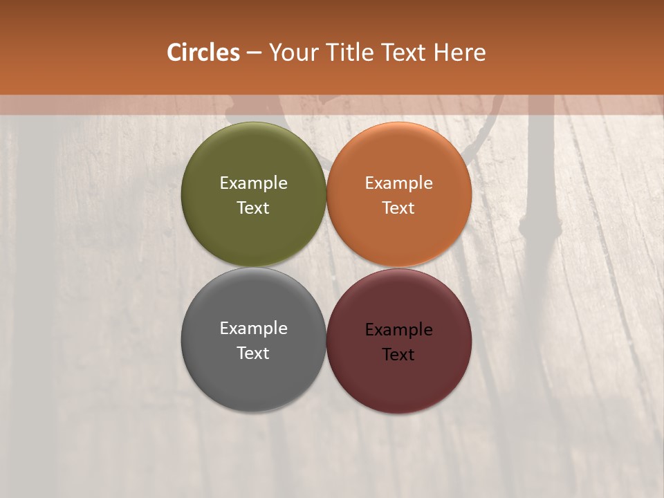 A Wooden Table With A Number On It PowerPoint Template