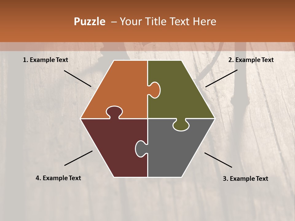 A Wooden Table With A Number On It PowerPoint Template