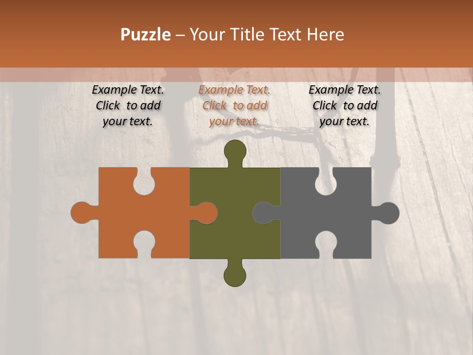 A Wooden Table With A Number On It PowerPoint Template