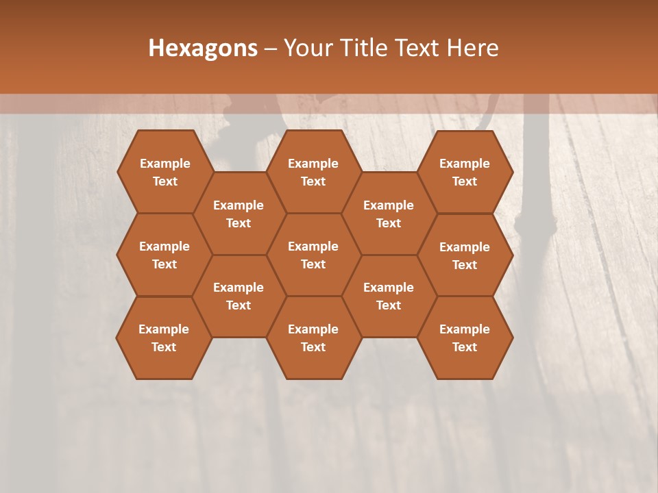 A Wooden Table With A Number On It PowerPoint Template