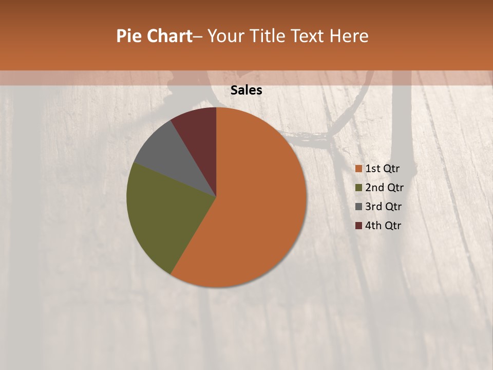 A Wooden Table With A Number On It PowerPoint Template