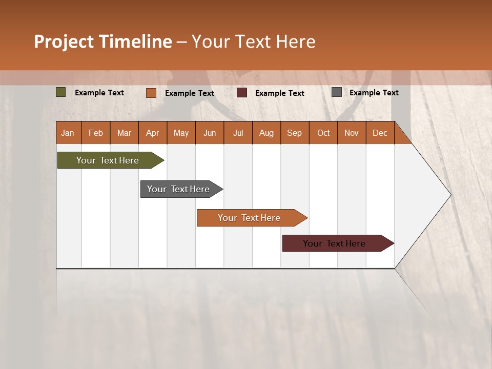 A Wooden Table With A Number On It PowerPoint Template