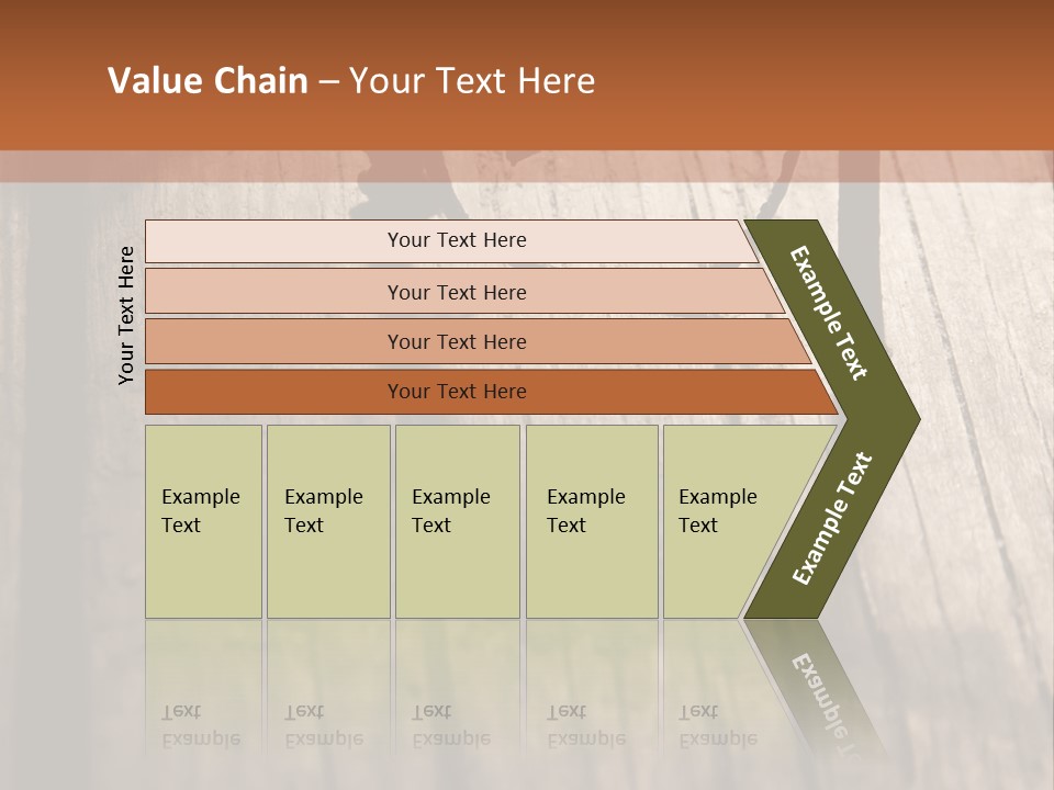 A Wooden Table With A Number On It PowerPoint Template