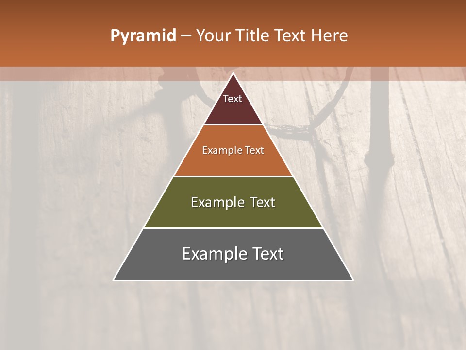 A Wooden Table With A Number On It PowerPoint Template