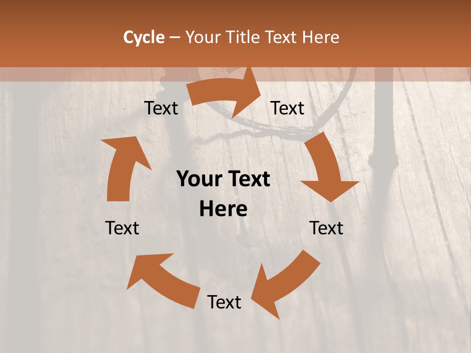A Wooden Table With A Number On It PowerPoint Template
