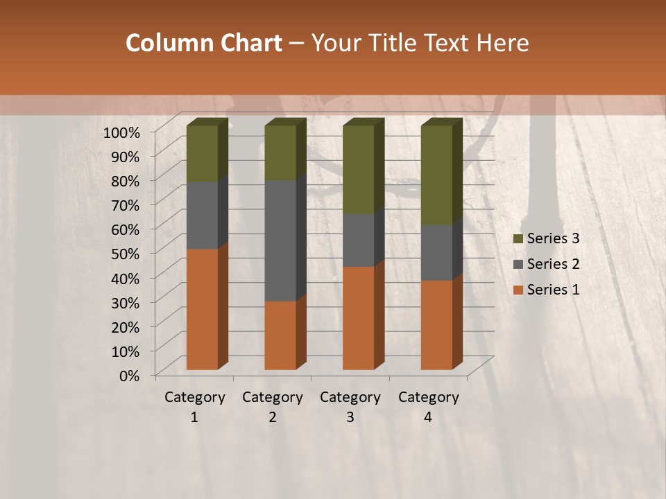 A Wooden Table With A Number On It PowerPoint Template